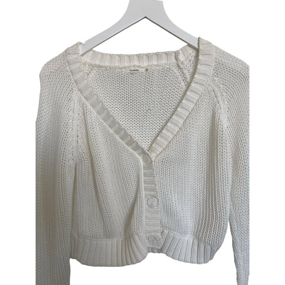 Tularosa Margot White Open Knit Cardigan - Picture 6 of 7